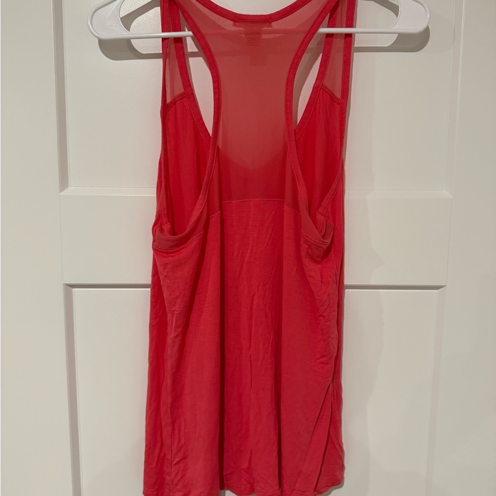 Bozzolo Bright Red Racerback Tank with Button-Front - Picture 3 of 3